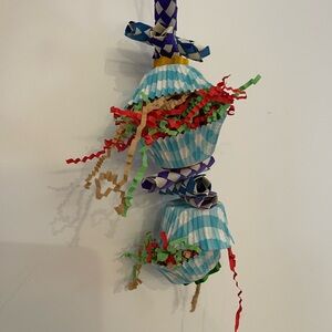 Colorful Blue and Red Bird Toy for Interactive Fun